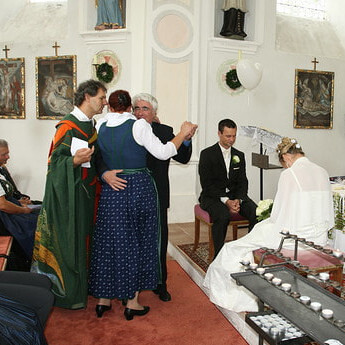 Vorbereitung der Trauung