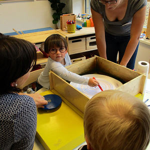 Schleuderbilder machen in der Gr. 5