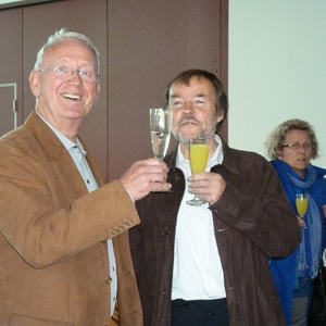 Gratulation im Pfarrcafe