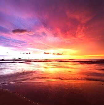 Sunset over Indian ocean. Shot taken in Hikkaduwa, Sri Lanka. Camera: Canon 5d mk III