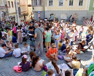 Leseflashmob in Gmunden