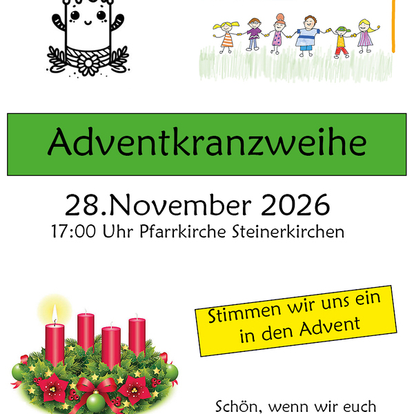 Einladung zur Adventkranzweihe