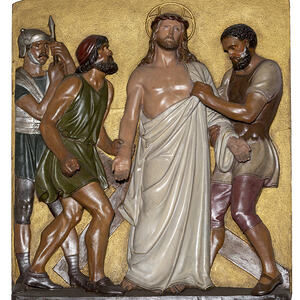 Jesus wird seiner Kleider beraubt