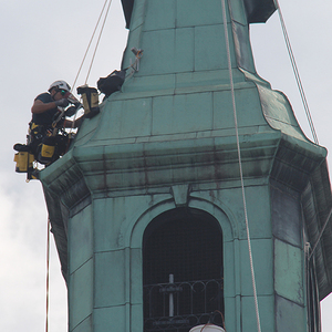 Arbeit in luftiger Höh'