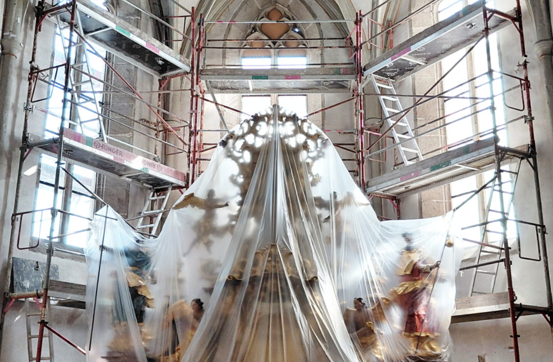 Baustelle Kirchenfenster