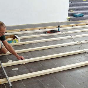 Impressionen vom Bodenverlegen am 04.08.2016