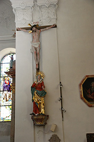 Kruzifix mit der schmerzhaften Muttergottes