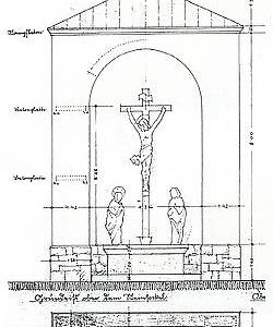 Abmessungen aus einer Zeichnung für die Wiedererrichtung
