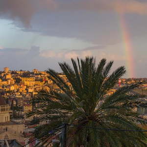 Regenbogen über Nazareth