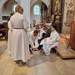 Fußwaschung am Gründonnerstag