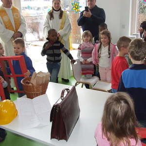Segnung des Kindergartenzubaus