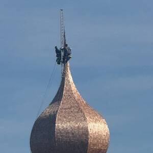 Turmkreuz Erntedanksonntag