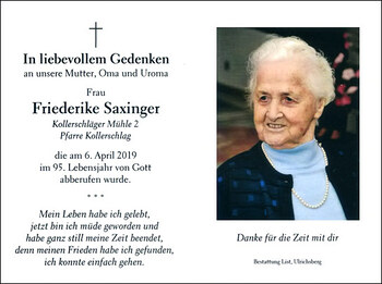 Friederike Saxinger