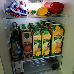 Die Säfte sind eingekühlt