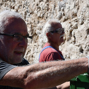 an der Mauer am 2. Tag