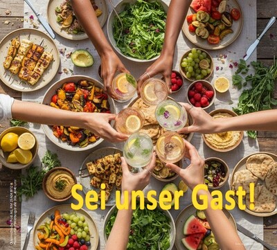 Ein voll gedeckter Tisch