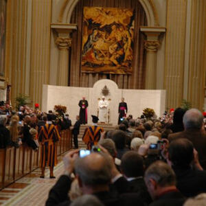 Rom - Christbaum für Papst