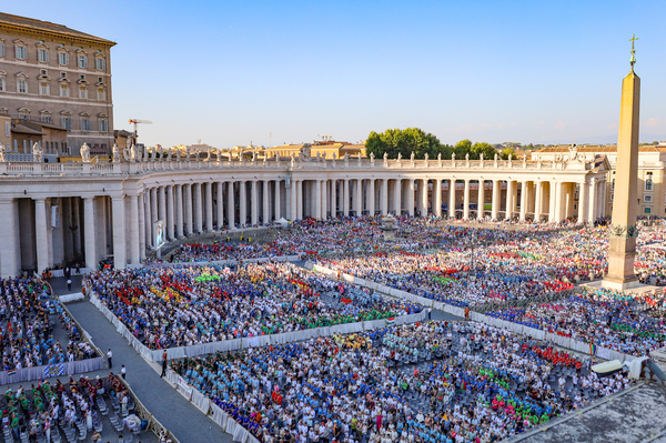 Papstaudienz am Petersplatz