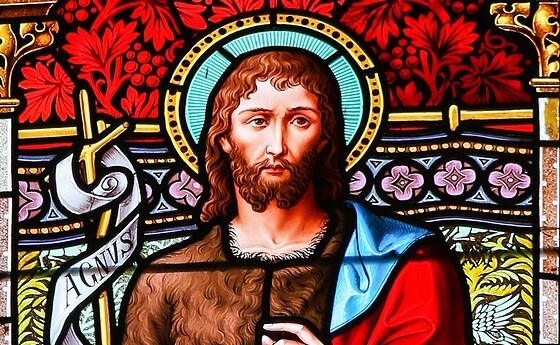 Glasbild Johannes der Täufer