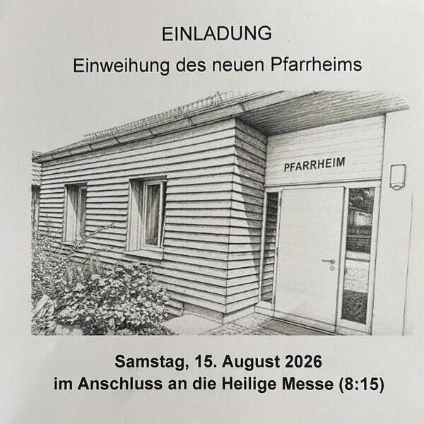 Pfarrheimeinweihung