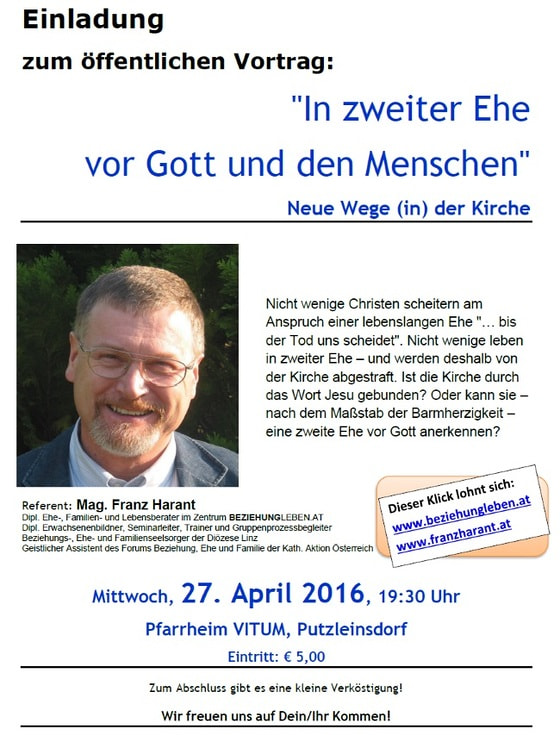 Vortrag: In zweiter Ehe vor Gott und den Menschen