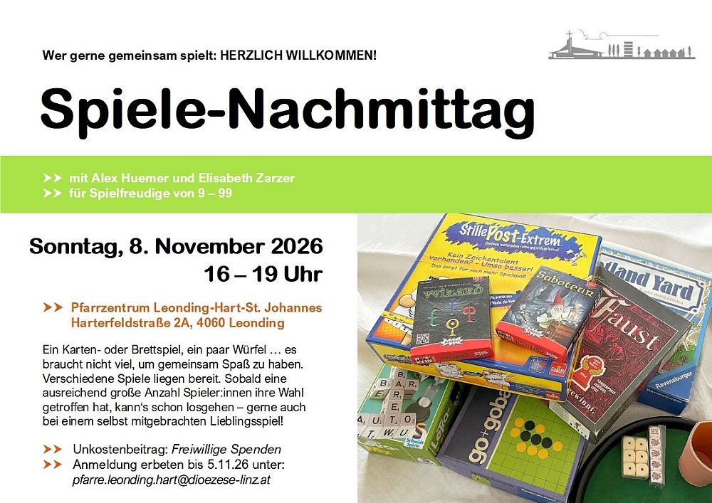 Spielenachmittag 8.11.26