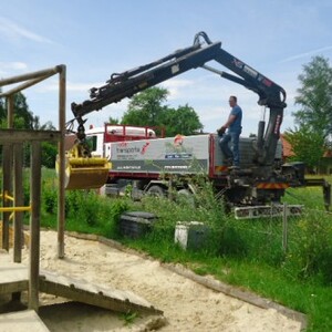 Frischer Spielsand für den Kindergarten
