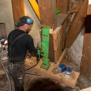 Sanierungsarbeiten im Turm
