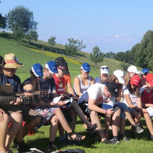 Pfarrhof-Team auf Besuch