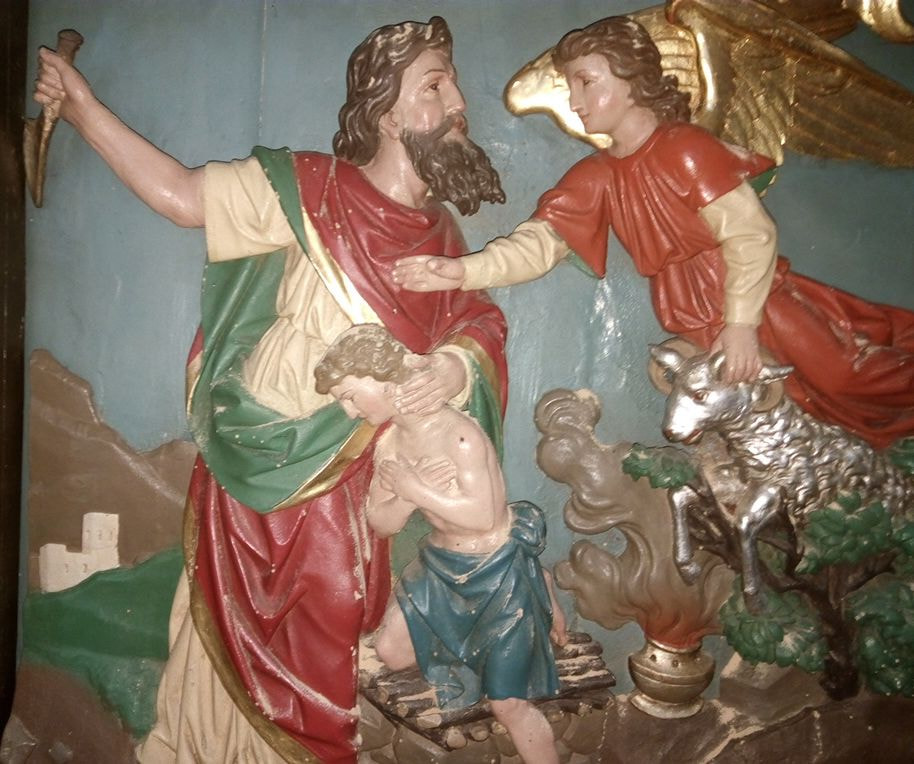 Schutzengel am neugotischen Hochaltar der Oberkappler Seitenkappellle