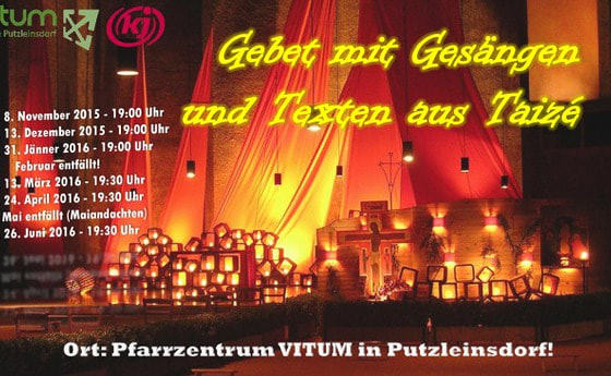 Terminplan Taizé-Gebete