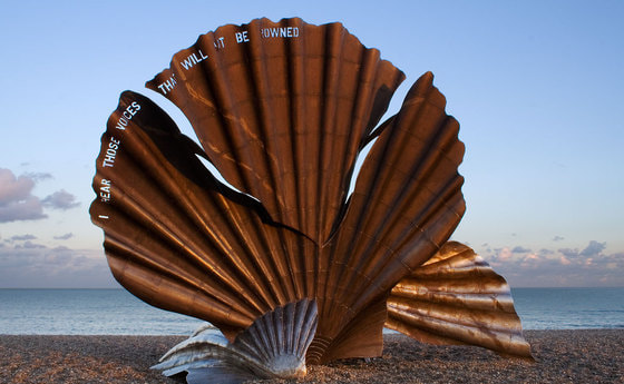 The Scallop von Maggi Hambling - 'I hear those voices that will not be drowned'. © Solipsist/wikimedia.org/CC BY-SA 2.0