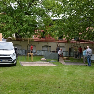 Vorbereitungen für das Pfarrfest