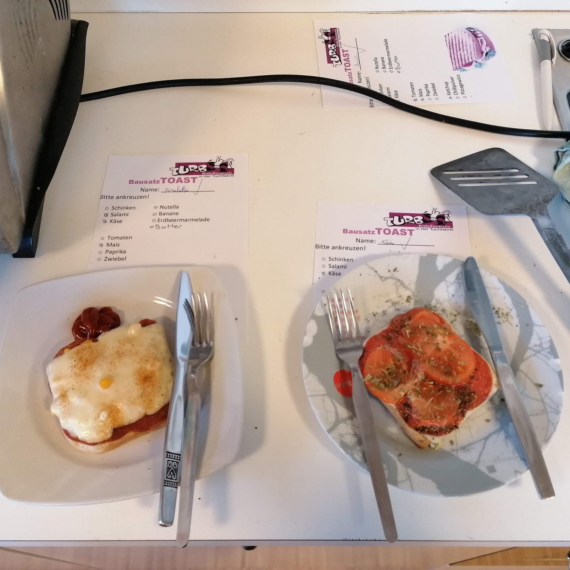 Bausatz-Toast in den Ferien