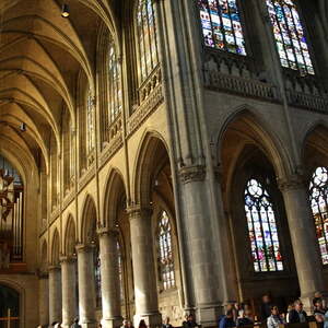 Der Hartkirchner Chor 'cantus toccare' bei der Vesper im Linzer Mariendom