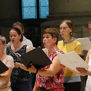 Probe für den ORF-Rundfunkgottesdienst im Linzer Mariendom