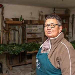 Adventkranzbinden für die Adventstube 2019