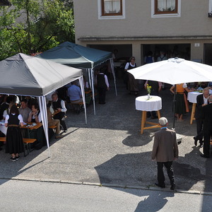 Verabschiedung Kaplan Kinsley, Kräuterweihe und Goldhauben Einladung