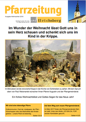Pfarrzeitung Weihnachten 2016