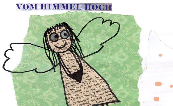Collage „Vom Himmel hoch voll Magie ins Herz“
