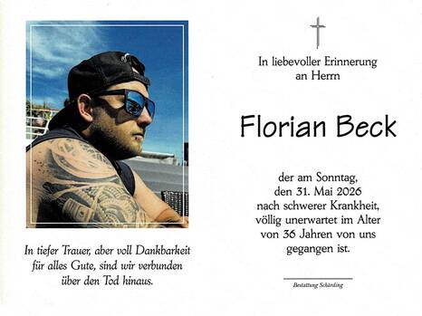 Florian Beck / Bestattung Schärding