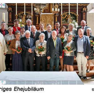 Feier der Ehejubiläen, Juni 2022