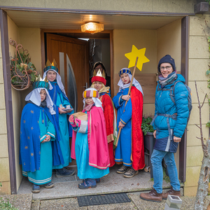 Die Sternsinger*innen waren in der Pfarre Kirchdorf an der Krems unterwegs