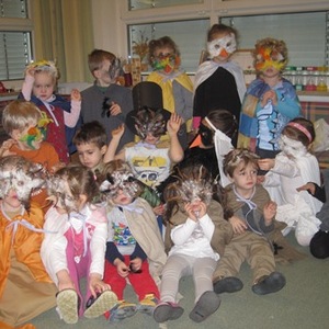 Fasching, Vogelhochzeit im Kindergarten