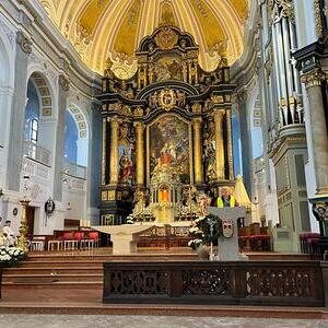 Dankesworte des Wallfahrtsleiters Norbert Huemer