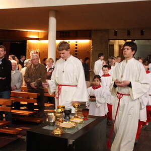 Abendmahlsmesse und Fußwaschung