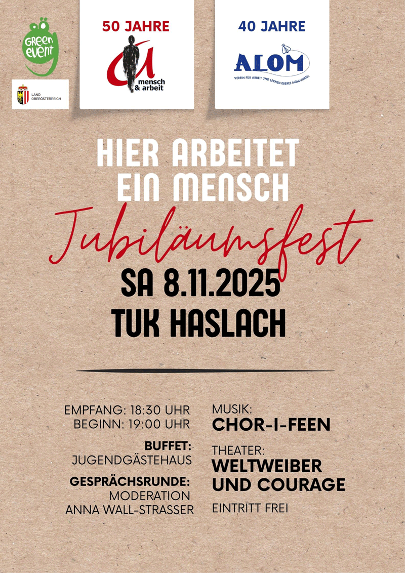 Einladung Jubiläumsfeier