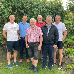 Am Foto: Mag. Klaus Wolfmayr, Helmut Füxl, Hermann Enzenhofer, Alfred Getzinger, Günter Berlesreiter und Obmann Klaus Atzmüller (Wilhelm Mayerhofer fehlt am Foto)