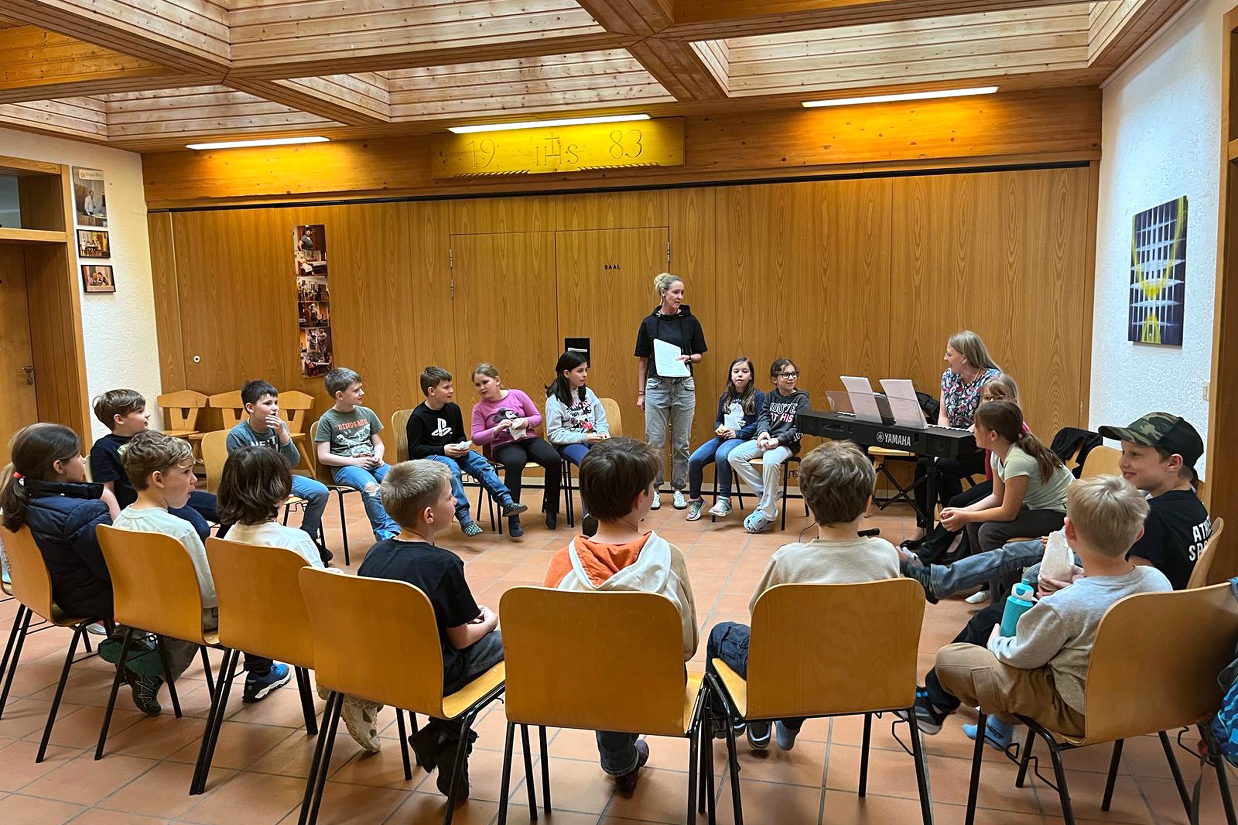 Lieder-Probe im Pfarrheim / © Vorbereitungsteam Erstkommunion