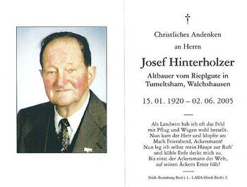 Josef Hinterholzer